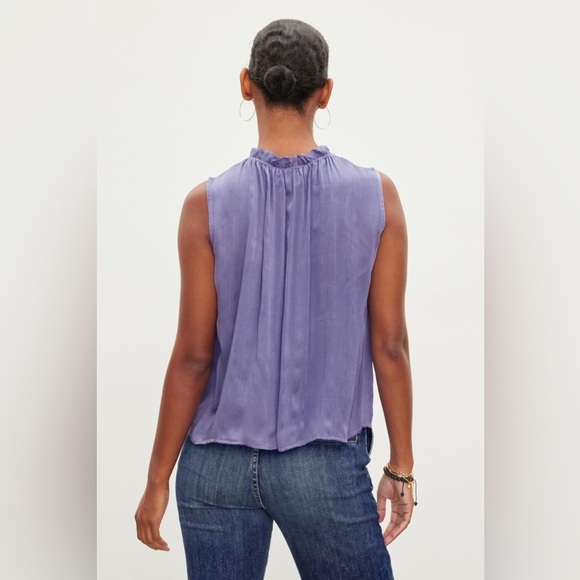 Velvet By Graham & Spencer Kiana Ruffle Neck Top
Periwinkle NWT - Picture 2 of 7
